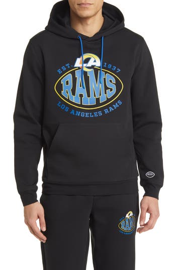 Hugo Boss Boss X Nfl Touchback Graphic Hoodie In Los Angeles Rams Black