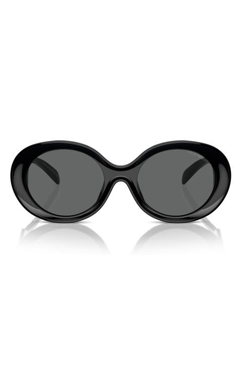 53mm Oval Sunglasses