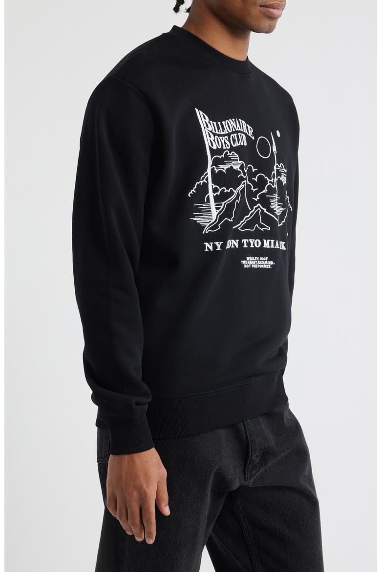 BB Stellar Crewneck Sweatshirt, Alternate, color, BLACK
