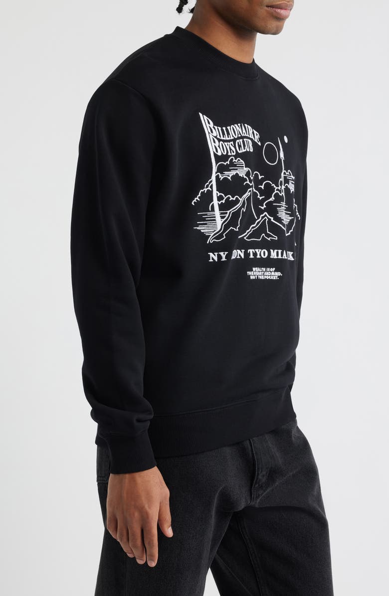 Billionaire Boys Club BB Stellar Crewneck Sweatshirt, Alternate, color, Black
