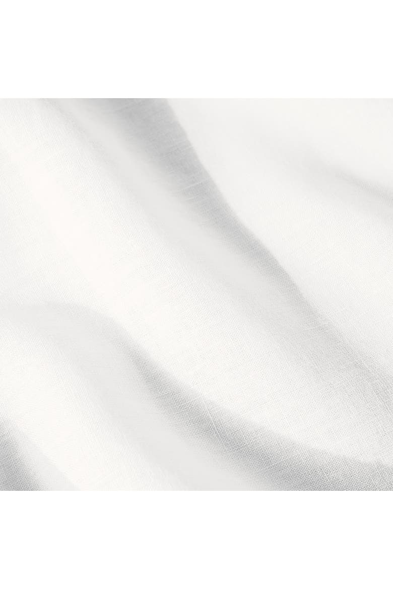 100% European Linen Duvet Cover and Sham Set, Alternate, color, White