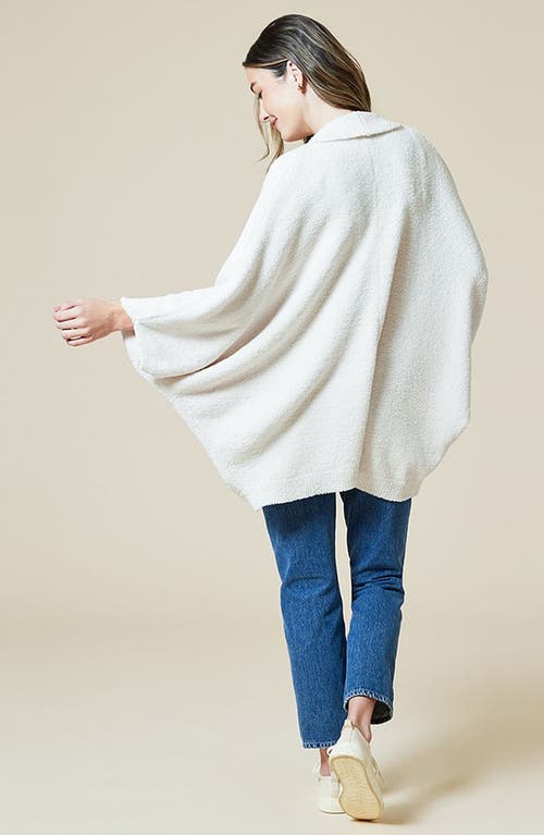 Softies Solid Marshmallow Shawl In Almond
