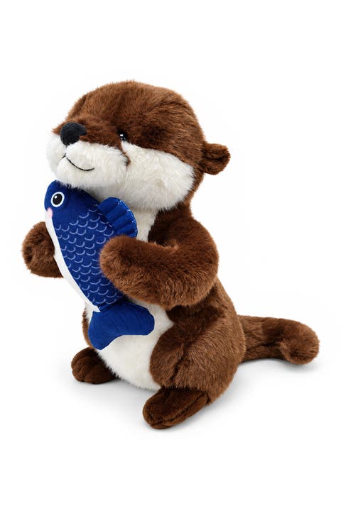 Otto Fish-hugging Otter Plush Toy