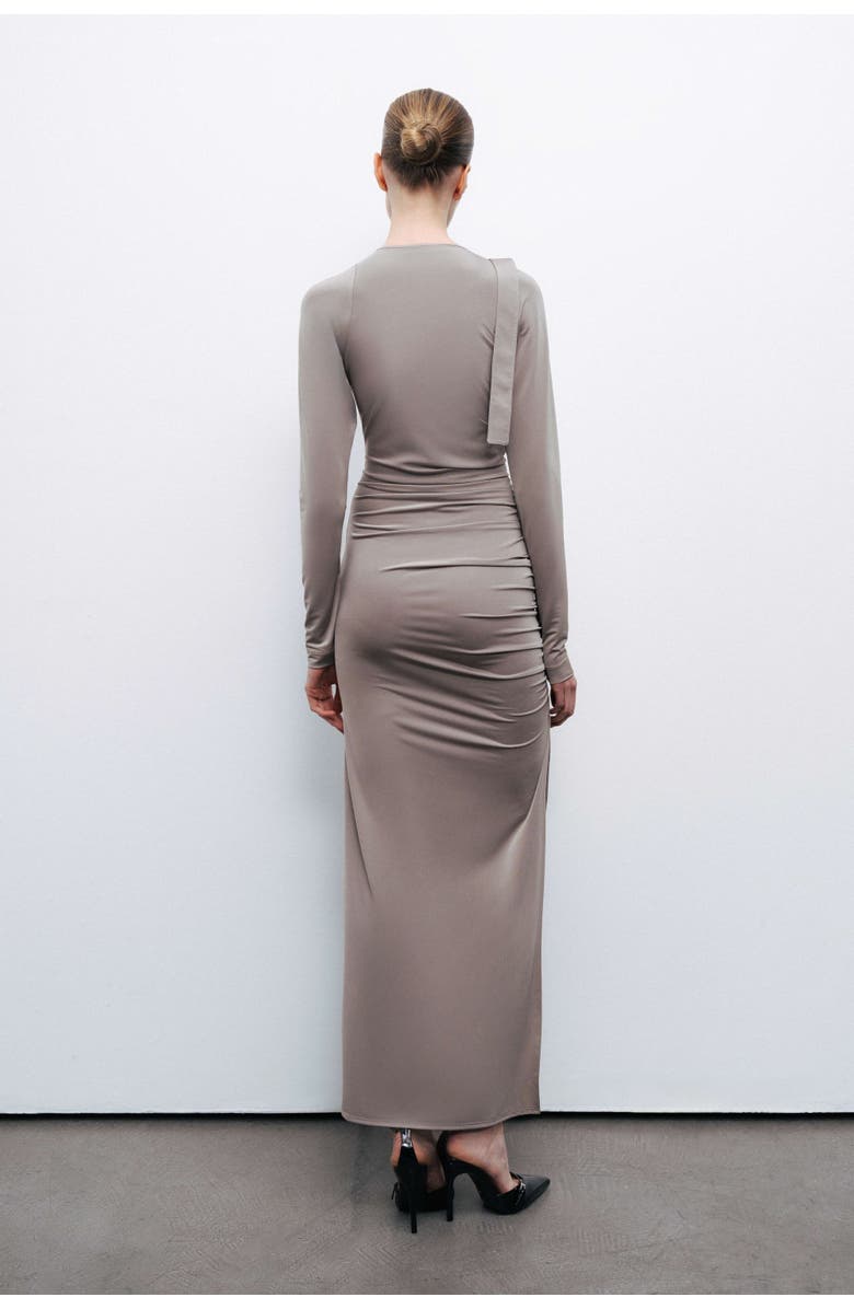 Nocturne Metal Buckle Detailed Maxi Dress, Alternate, color,