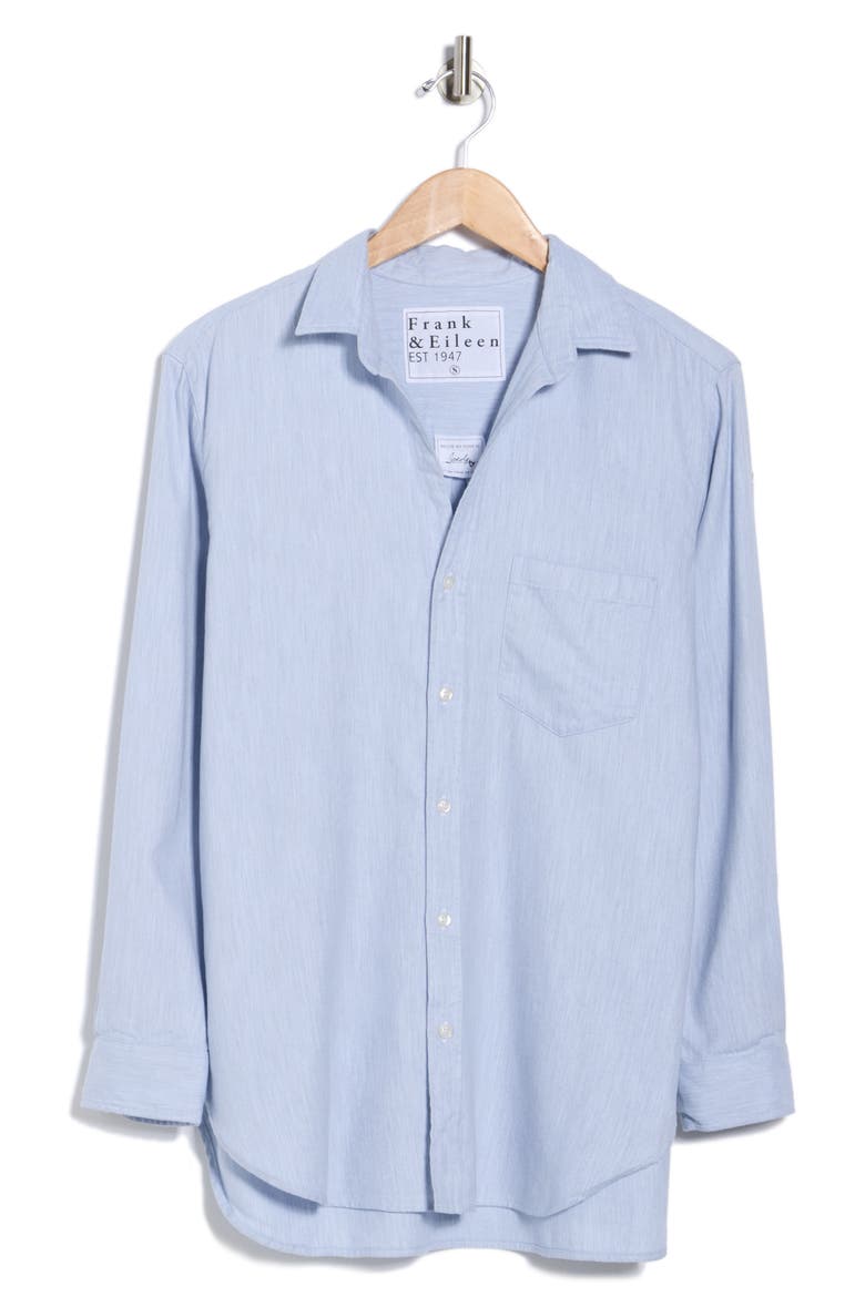 Joedy Boyfriend Button-Up Shirt, Alternate, color, GRAY BLUE