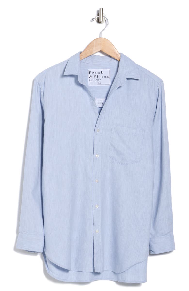 Frank & Eileen Joedy Boyfriend Button-Up Shirt, Alternate, color, Gray Blue