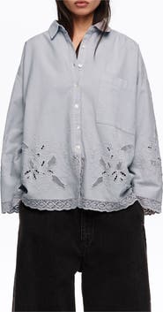 Bimba y Lola Straight-fit Shirt With Embroidery