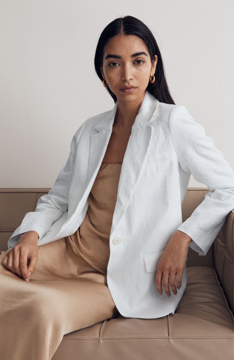 Madewell The Larsen Linen Blazer, Alternate, color, 