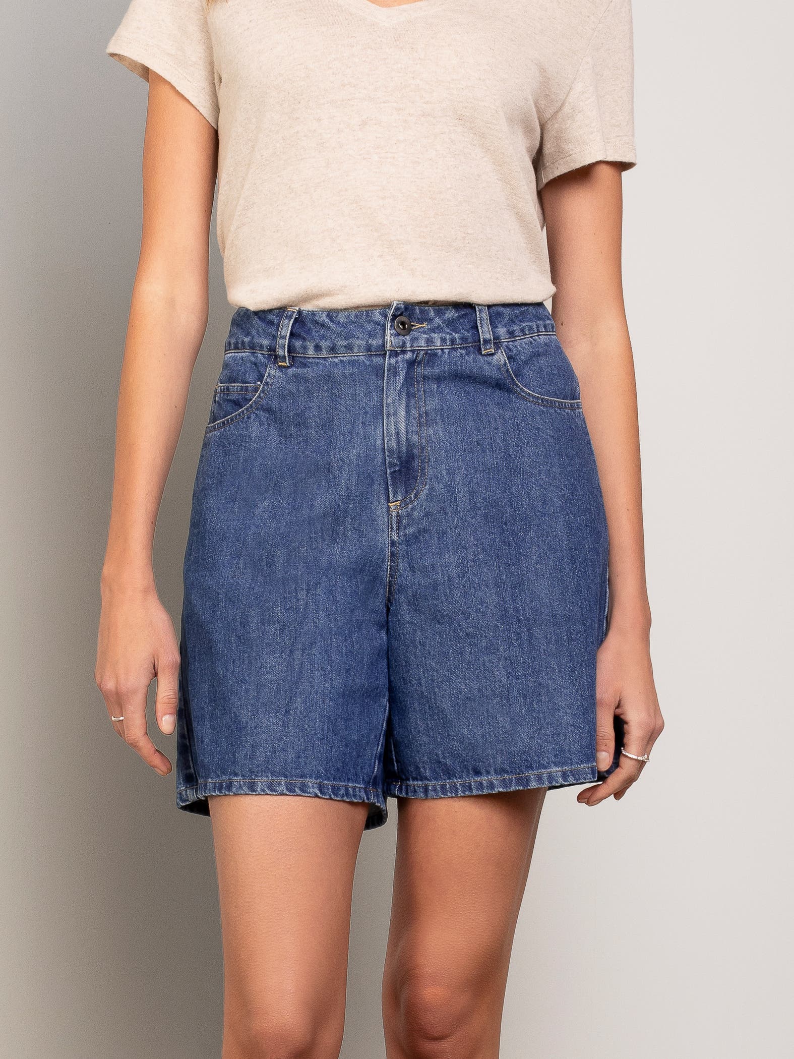 Denim Shorts - image 3