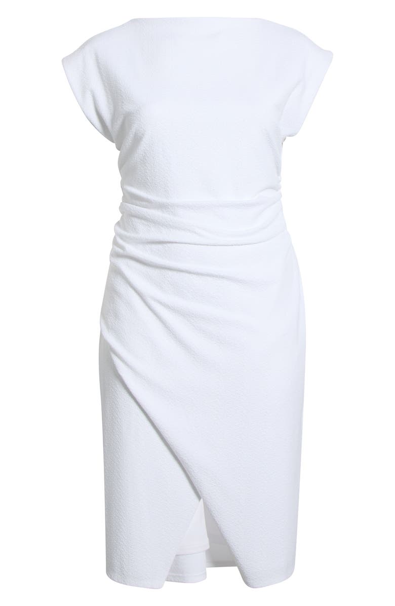 Nordstrom Cap Sleeve Ruched Dress, Alternate, color, White