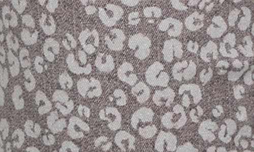 Nic + Zoe Nic+zoe Recess Leopard Print Straight Leg Ankle Jeans In Gray