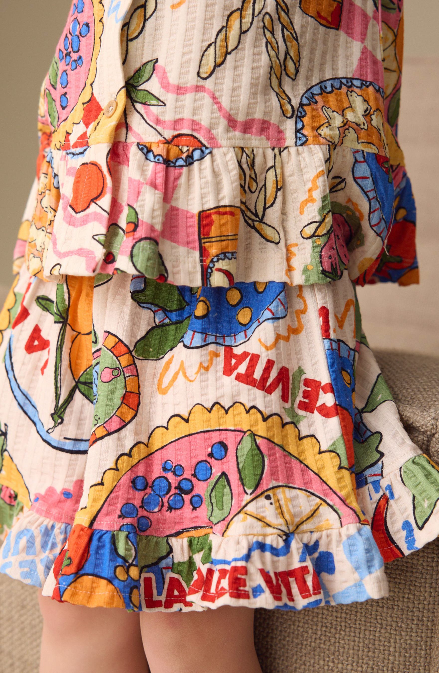 Детские NEXT Kids' Rib Top & Shorts Set — фото 6