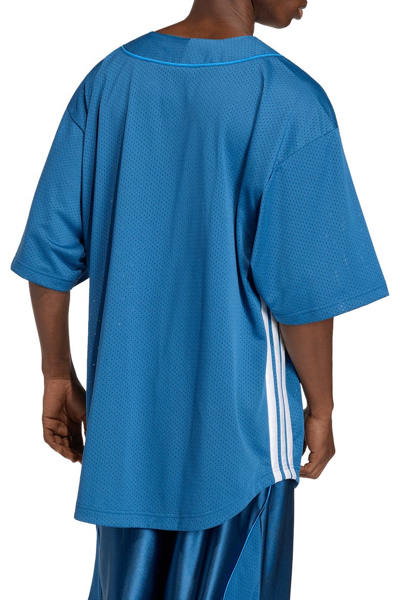 Stadium Mesh Baseball Shirt, Alternate, color, DUSKY PETROL/ RAY BLUE/ WHITE