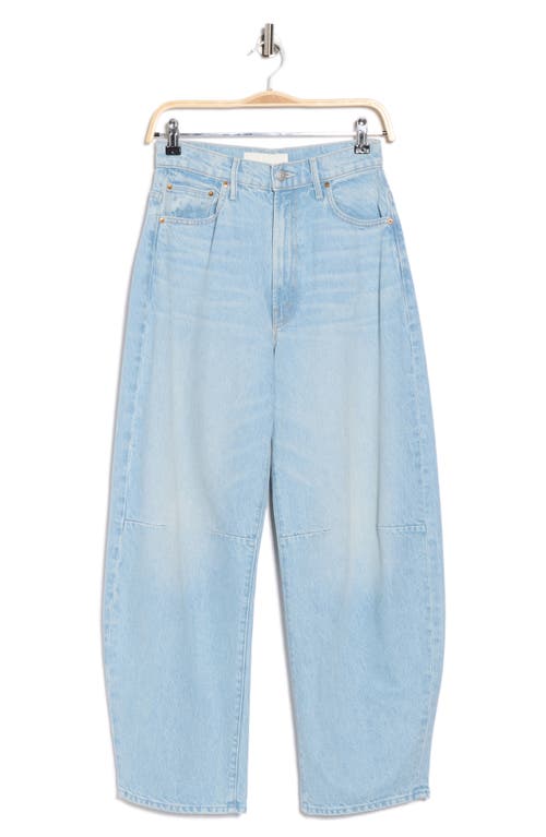 Mother Snacks! The Pony Keg Ankle Tapered Leg Jeans In Blue