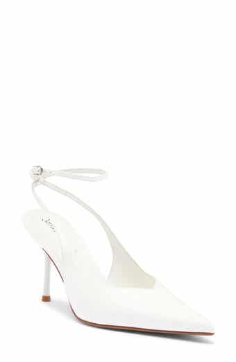Jeffrey Campbell Executive Ankle Strap Pointed Toe Slingback Pump