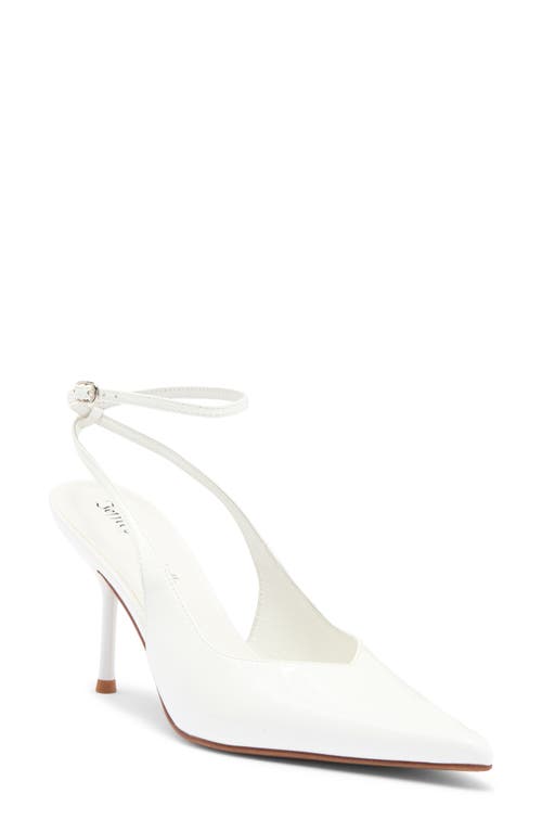 Jeffrey Campbell Executive Ankle Strap Pointed Toe Slingback Pump