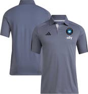 adidas Men's adidas Gray Charlotte FC 2024 Training Polo