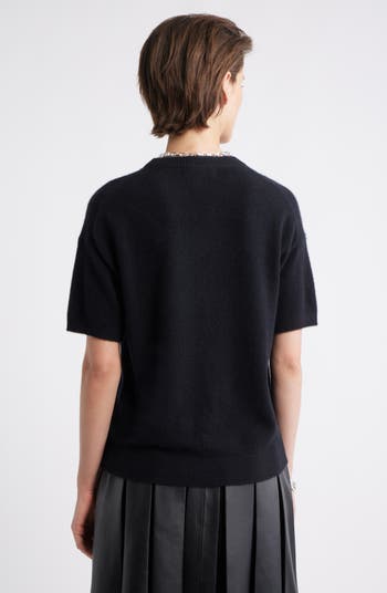Short Sleeve Cashmere Sweater