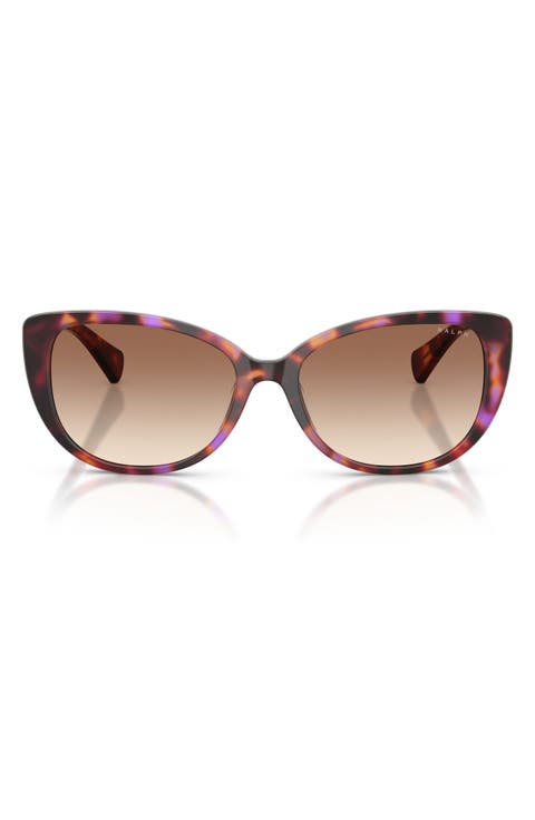 56mm Gradient Butterfly Sunglasses