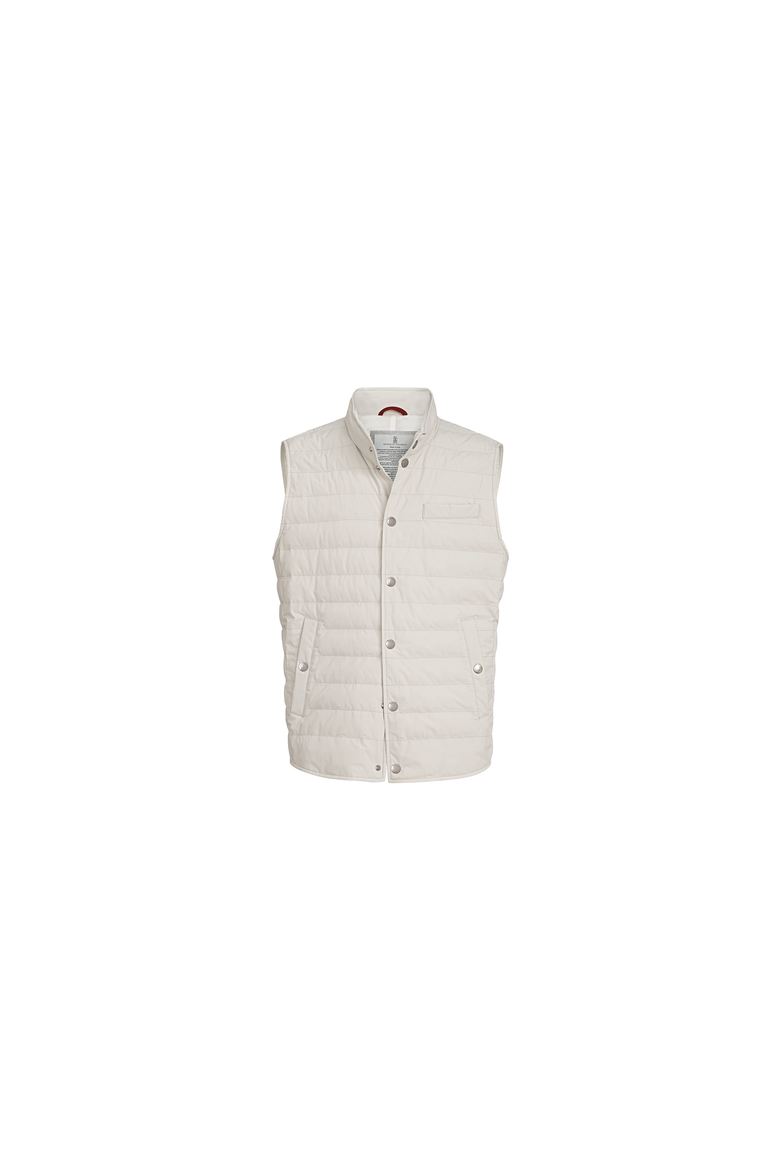 Bonded taffeta lightweight down vest, Alternate, color, Panama