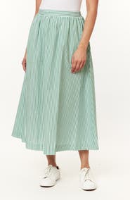 C & C California Adeline Stripe Maxi Skirt