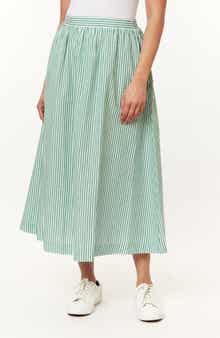 C & C California Adeline Stripe Maxi Skirt
