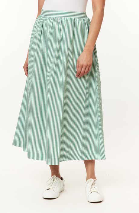 C & C California Adeline Stripe Maxi Skirt