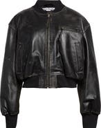 Acne Studios Leather Bomber Jacket