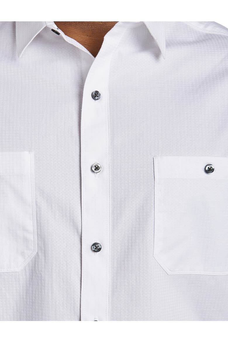 Textured Solid Sport Shirt, Alternate, color, WHITE