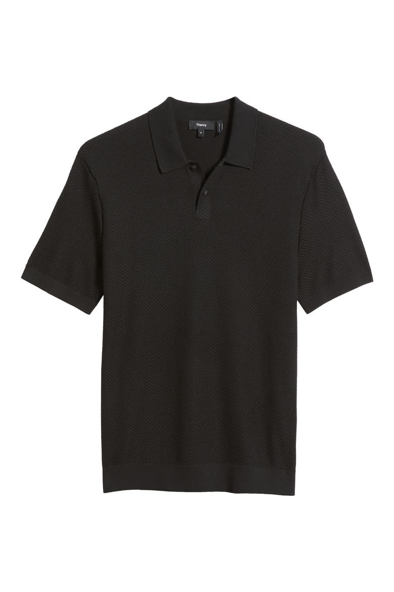Soris Cotton Polo, Alternate, color, BLACK