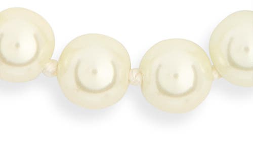 Kenneth Jay Lane Faux Pearl Necklace In White