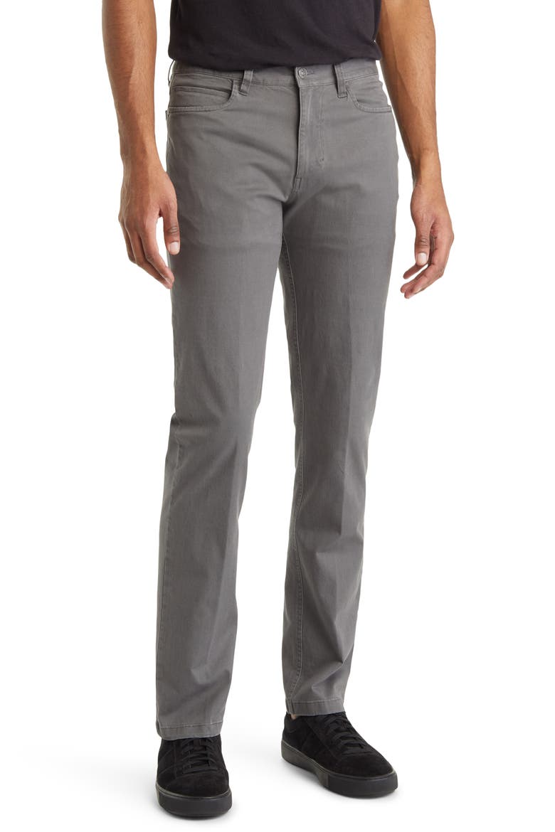 Stretch Comfort 5-Pocket Pants, Main, color, SMOKEY GREY
