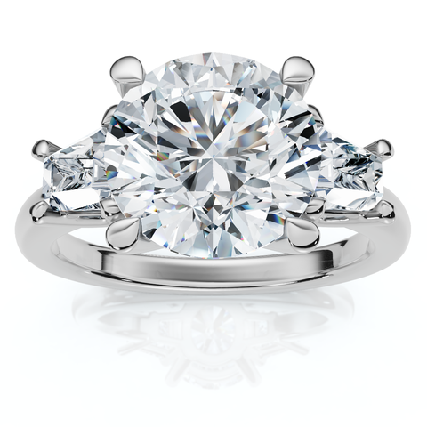 Certified 3 3/4Ct Kiran Diamond Engagement Ring 14k Gold