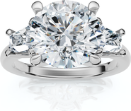 Bliss Diamond Certified 3 3/4Ct Kiran Diamond Engagement Ring 14k Gold