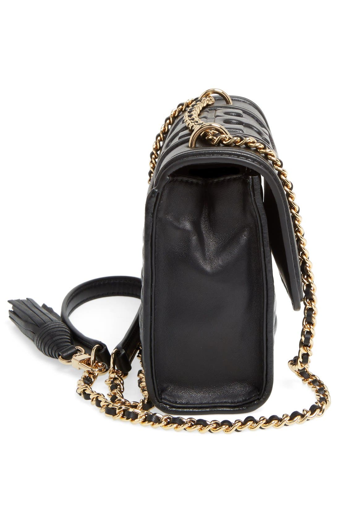 Tory Burch 'Small Fleming' Quilted Leather Shoulder Bag, Alternate, color, 