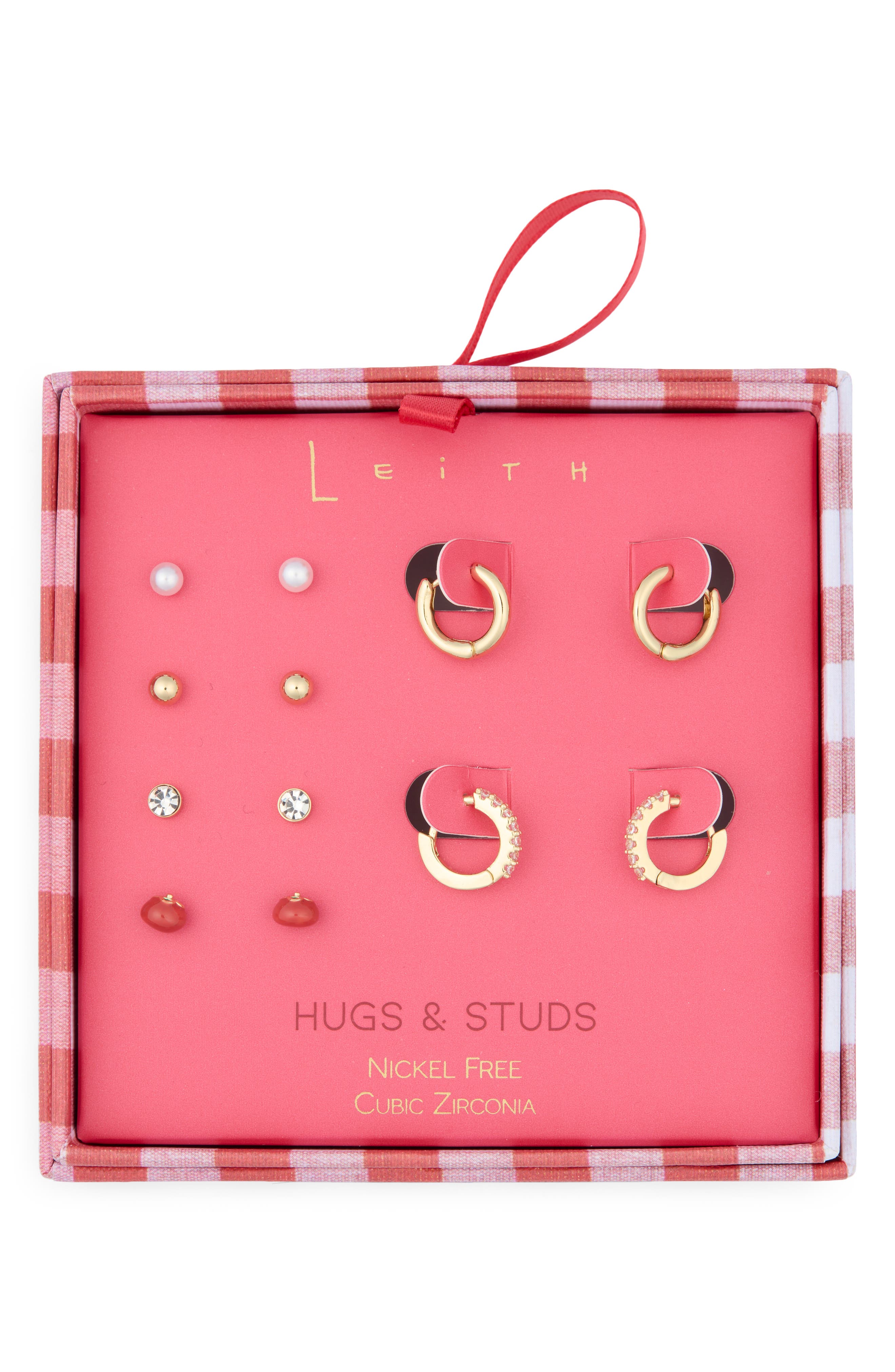 Leith 6-Pack Tomato Assorted Earrings Set