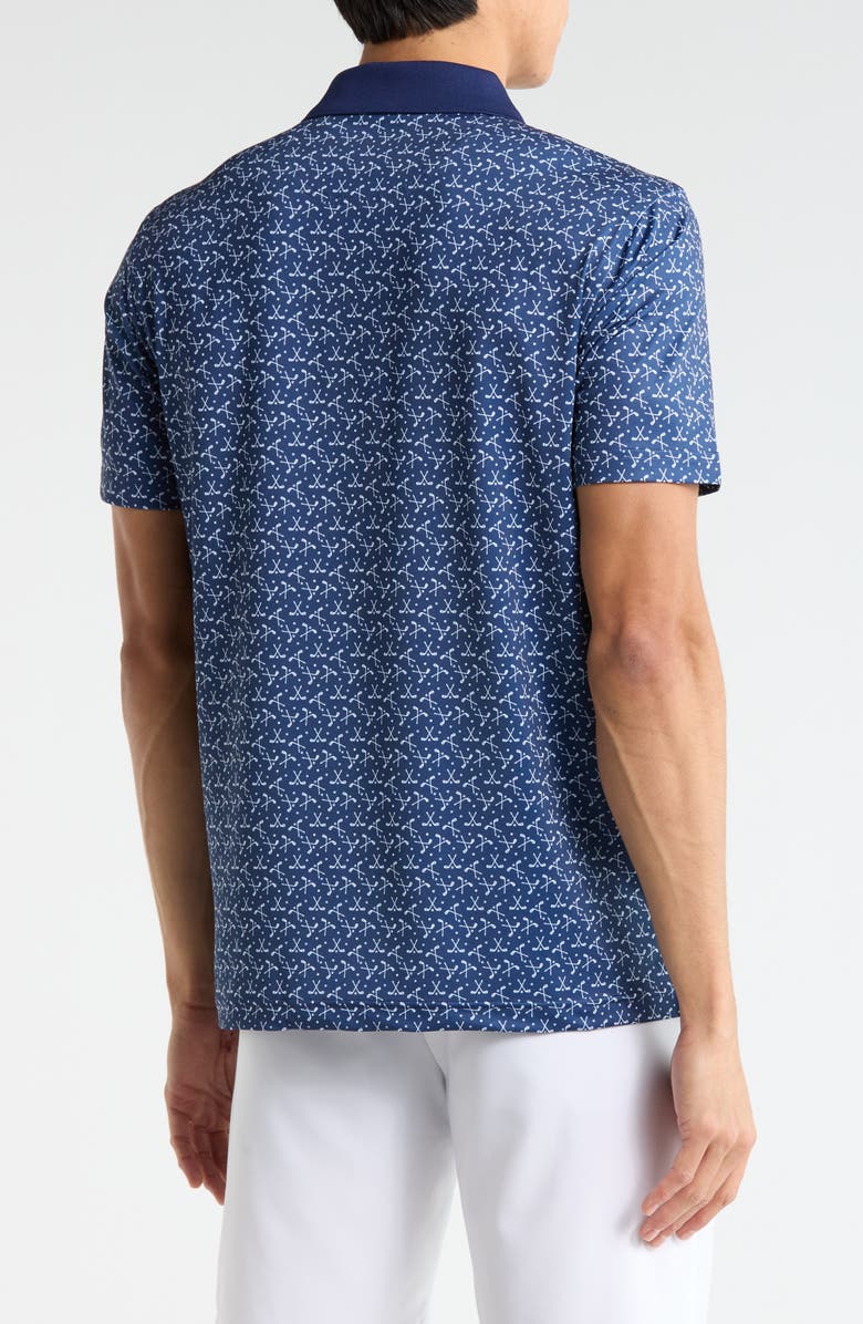 Brooks Brothers Golf Club Print Polo, Alternate, color, Navy Multi