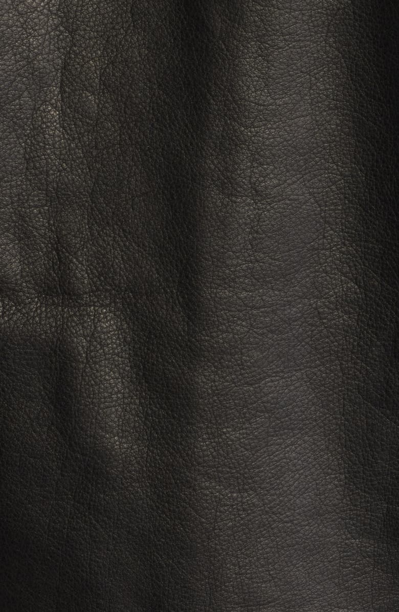 PAIGE Clyde Leather Bomber Jacket, Alternate, color, 