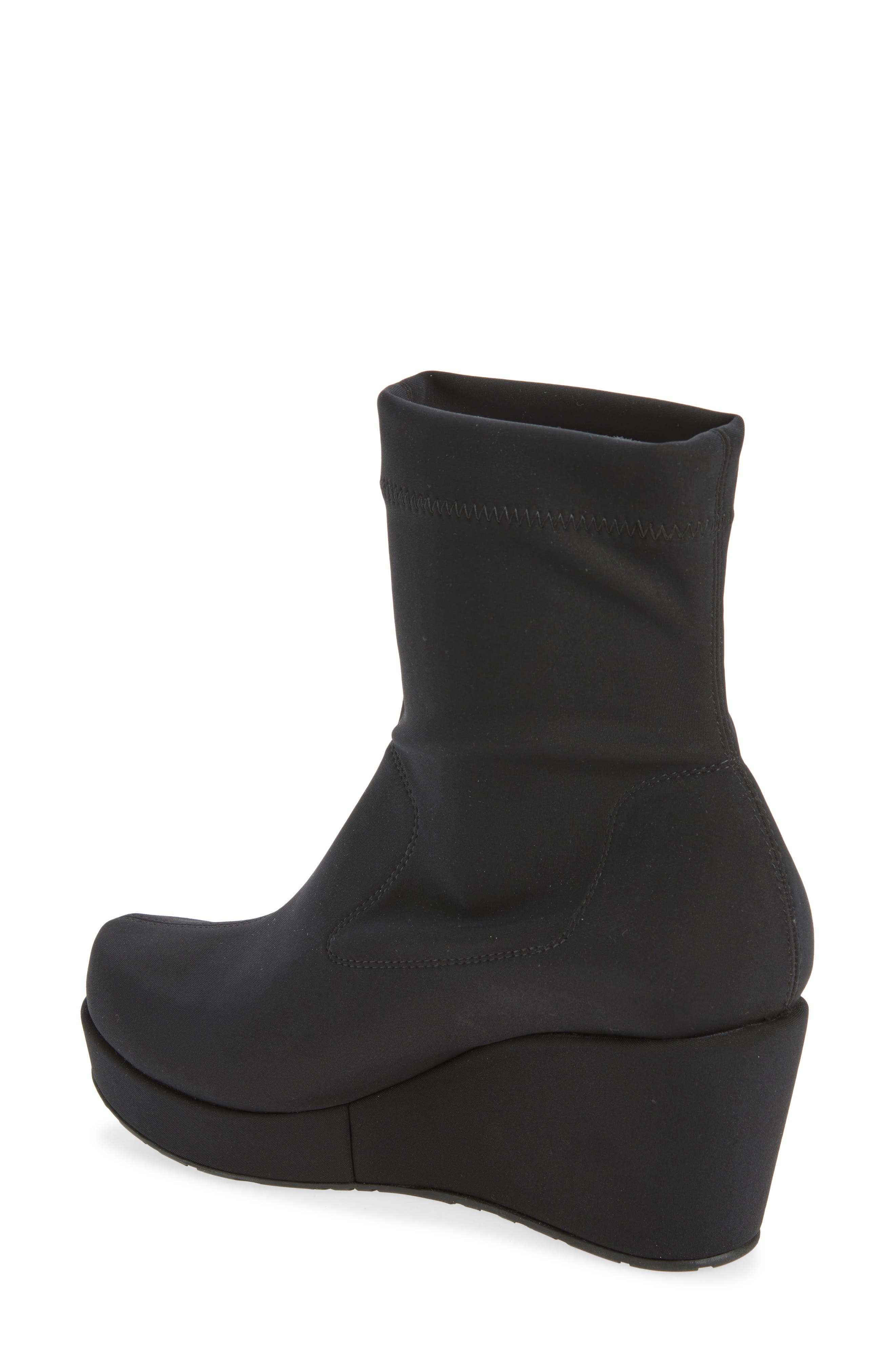 Aliana Wedge Bootie, Alternate, color, BLACK 2-WAY STRETCH