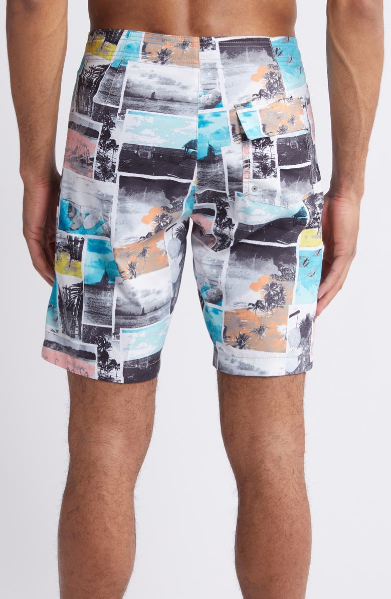 Tommy Bahama Molokai Snapshot Board Shorts, Alternate, color, Bala Shark