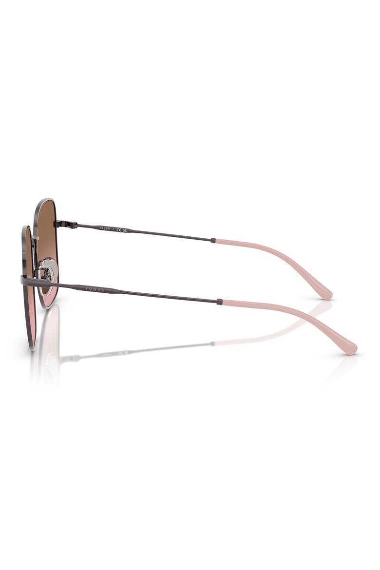 57mm Gradient Square Sunglasses, Alternate, color, PINK