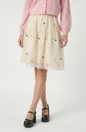 Modenaire Embroidered Tulle Skirt
