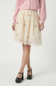 Modenaire Embroidered Tulle Skirt