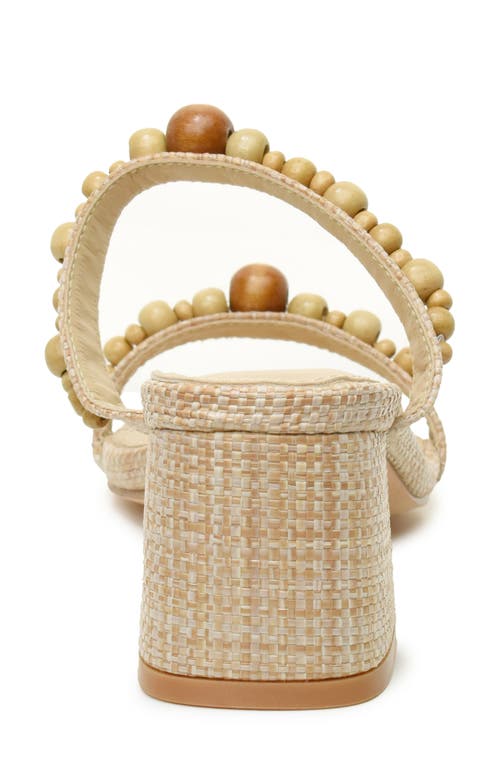 NICOLE MILLER NICOLE MILLER WOODEN BEAD SLIDE SANDAL