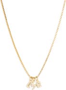 THE SIS KISS Custom Mini Initial Charm Necklace