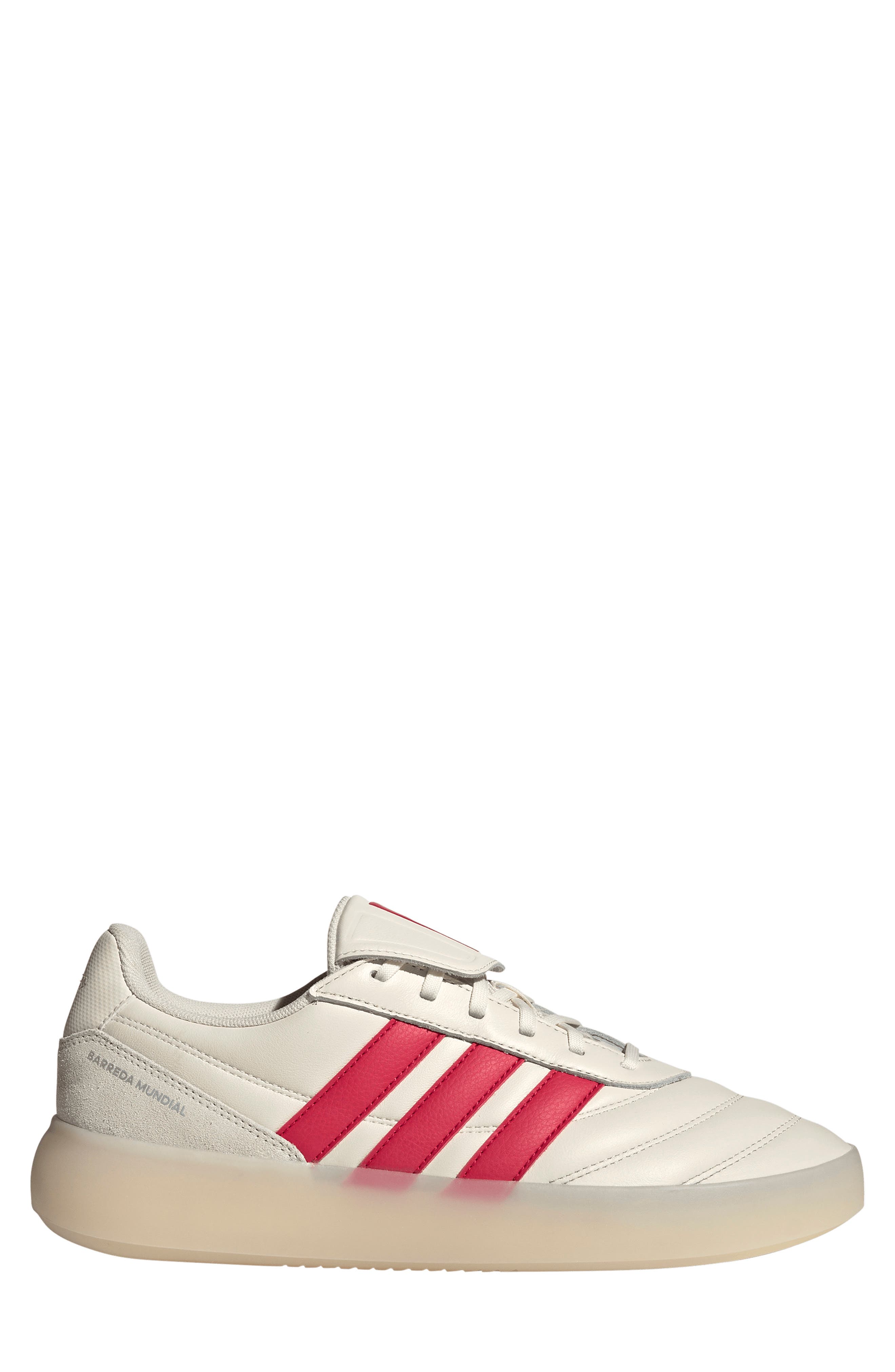 adidas Barreda Mundial Sneaker, Alternate, color, White/ Purrub/ Orbgry