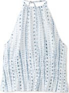 MANGO TEEN Printed Cotton Halter Top