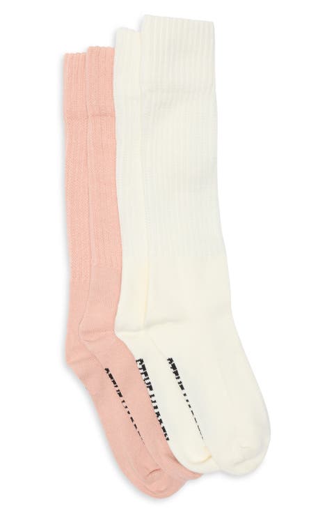 2-Pack Rib Slouch Socks