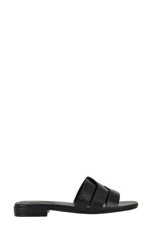 Calvin Klein Tisha Slide Sandal In Animal Print