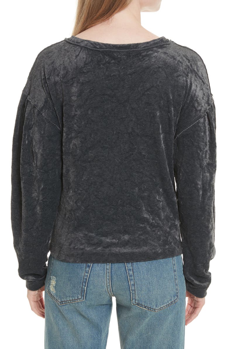 Free People We The Free Milan Velvet Top, Alternate, color, 